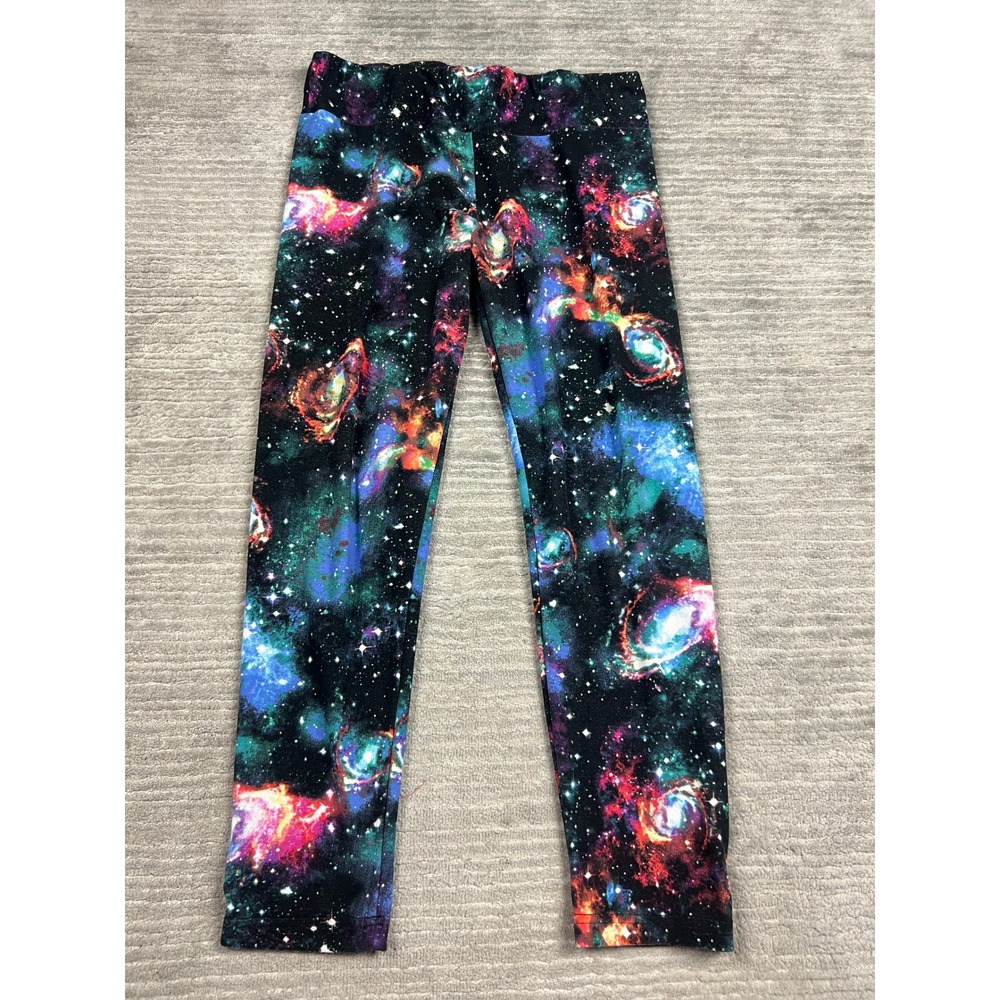 No Boundaries Leggings Womens XL 15-17 Multi Galaxy Print High Rise Spacecore